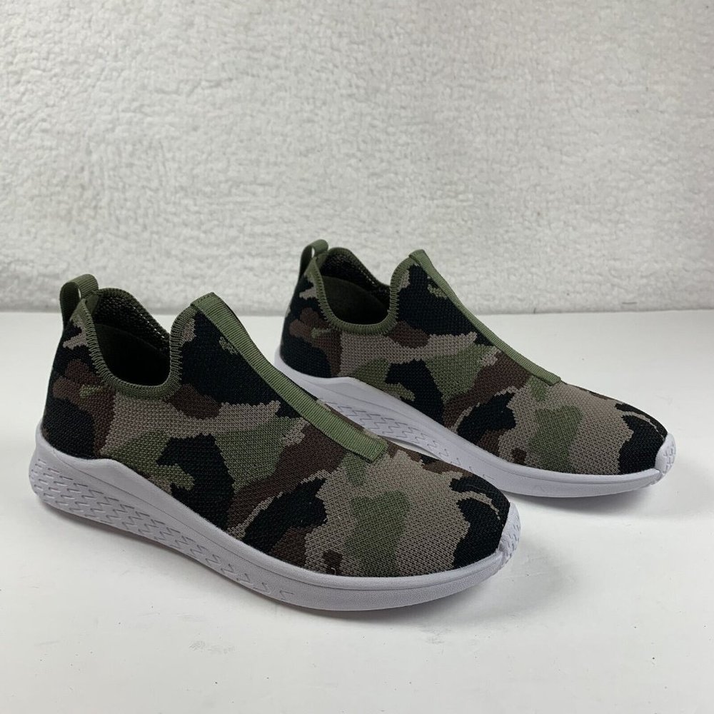 Urban Sport by J/Slides Dalila Slip-on Sneaker Shoes Womens 6.5M Camo/White 7906